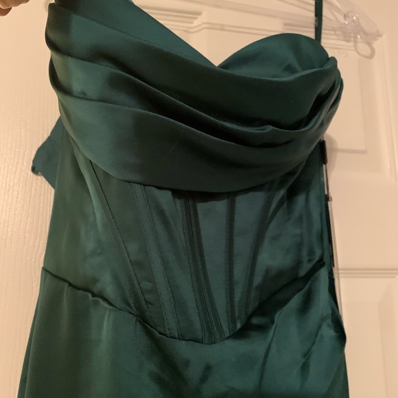 Lady Black Tie Formal Dress | Yvette Gown - Emerald - Picture 5 of 7